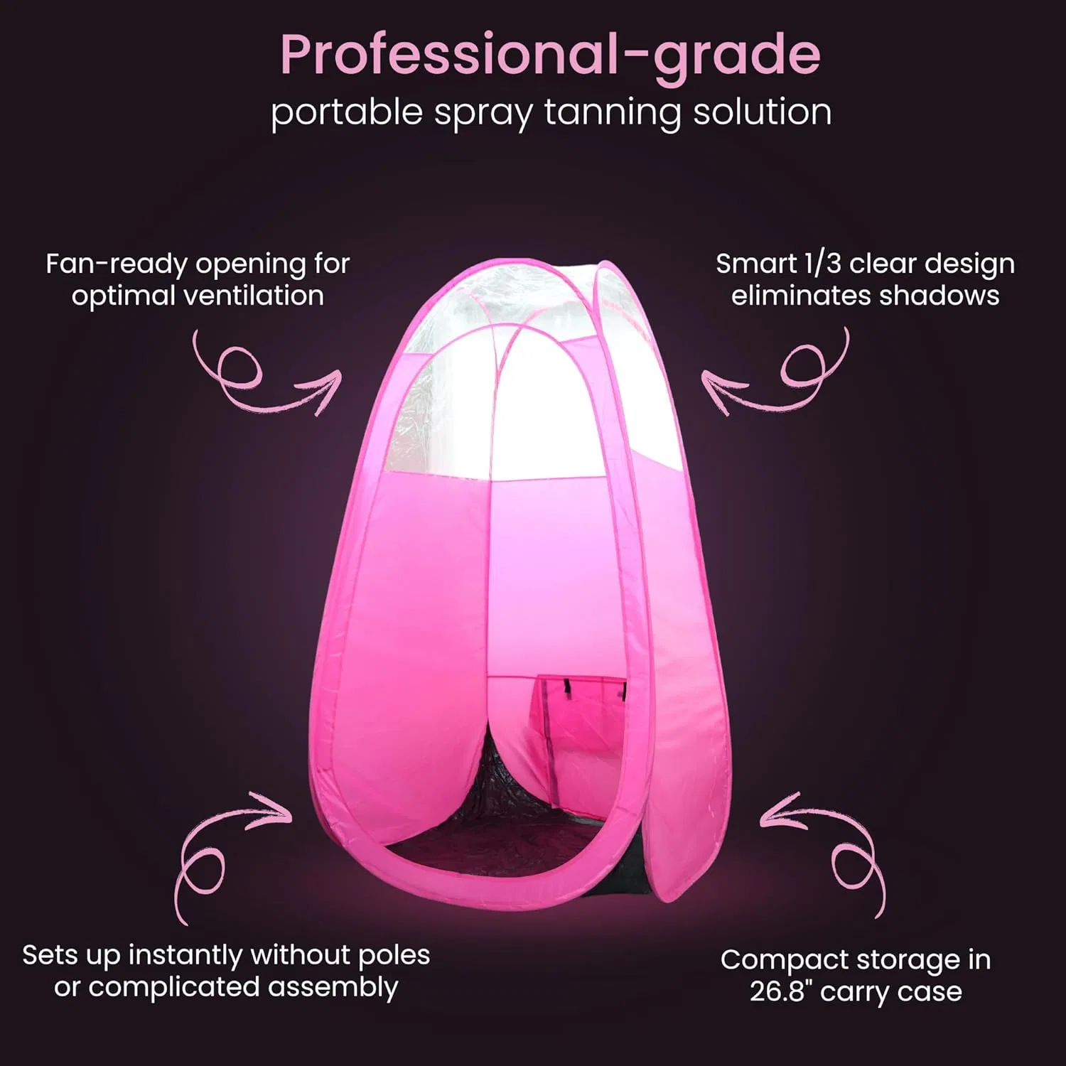 Спрей-тент для загара Reneebeautytan Pop-up Tent розовый — фото 4
