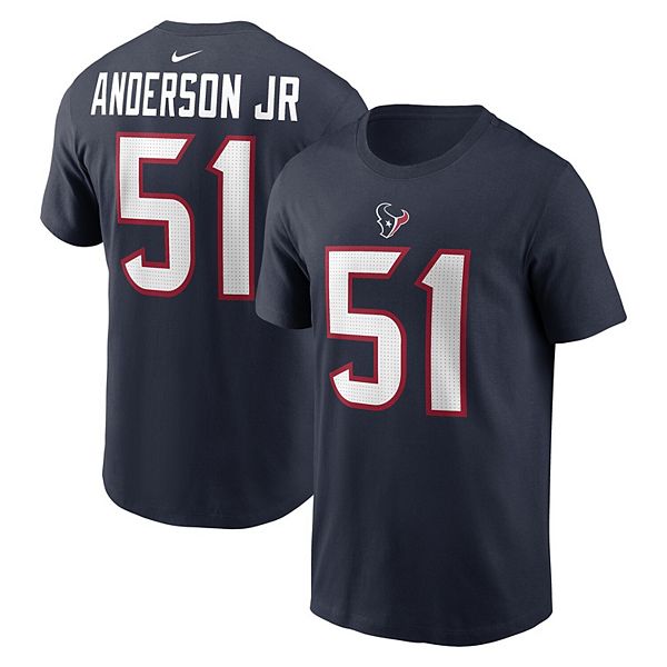 

Футболка с именем и номером игрока Will Anderson Jr Houston Texans Nike