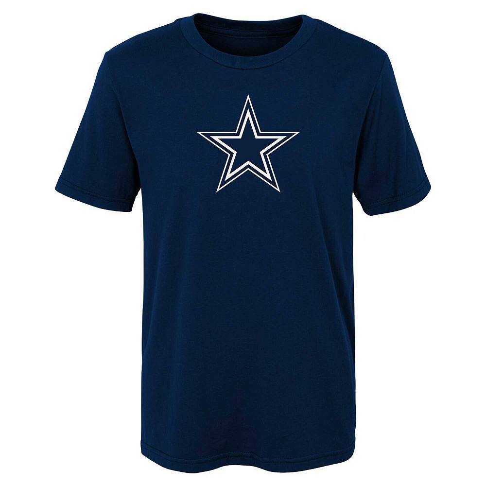 

Темно-синяя футболка с логотипом Dallas Cowboys Primary для дошкольников Outerstuff, цвет Cow Navy