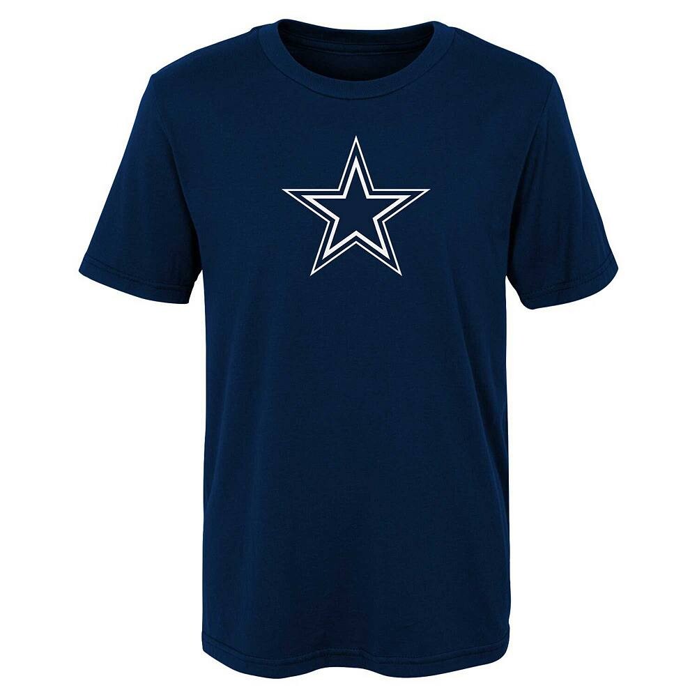 Темно-синяя футболка с логотипом Dallas Cowboys Primary для дошкольников Outerstuff, цвет Cow Navy