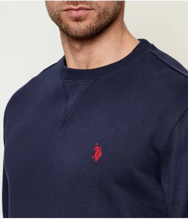Толстовка DHM classic fit Us Polo Assn, темно-синий — фото 4