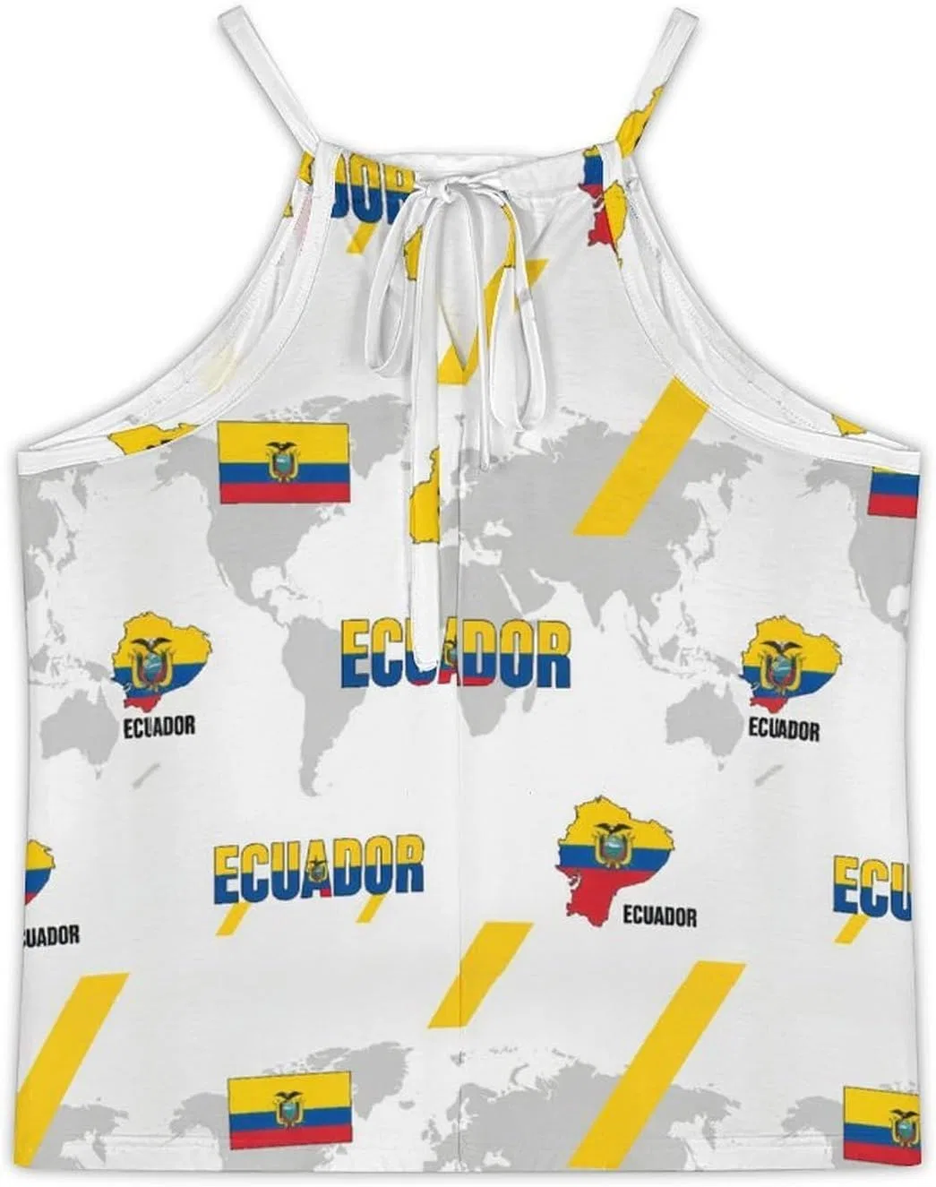 Женский топ-безрукавка South Africa Vest, белый, размерная линейка S-5XL — фото 4
