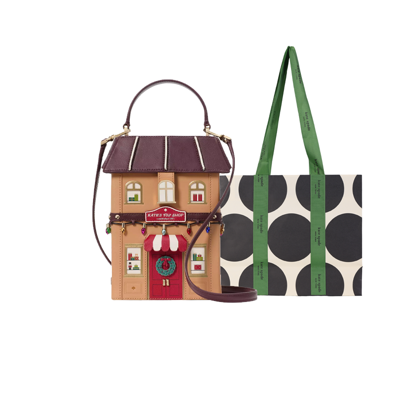 

Kate Spade Кожаная женская сумка через плечо с одним ремнем коричневая разноцветная