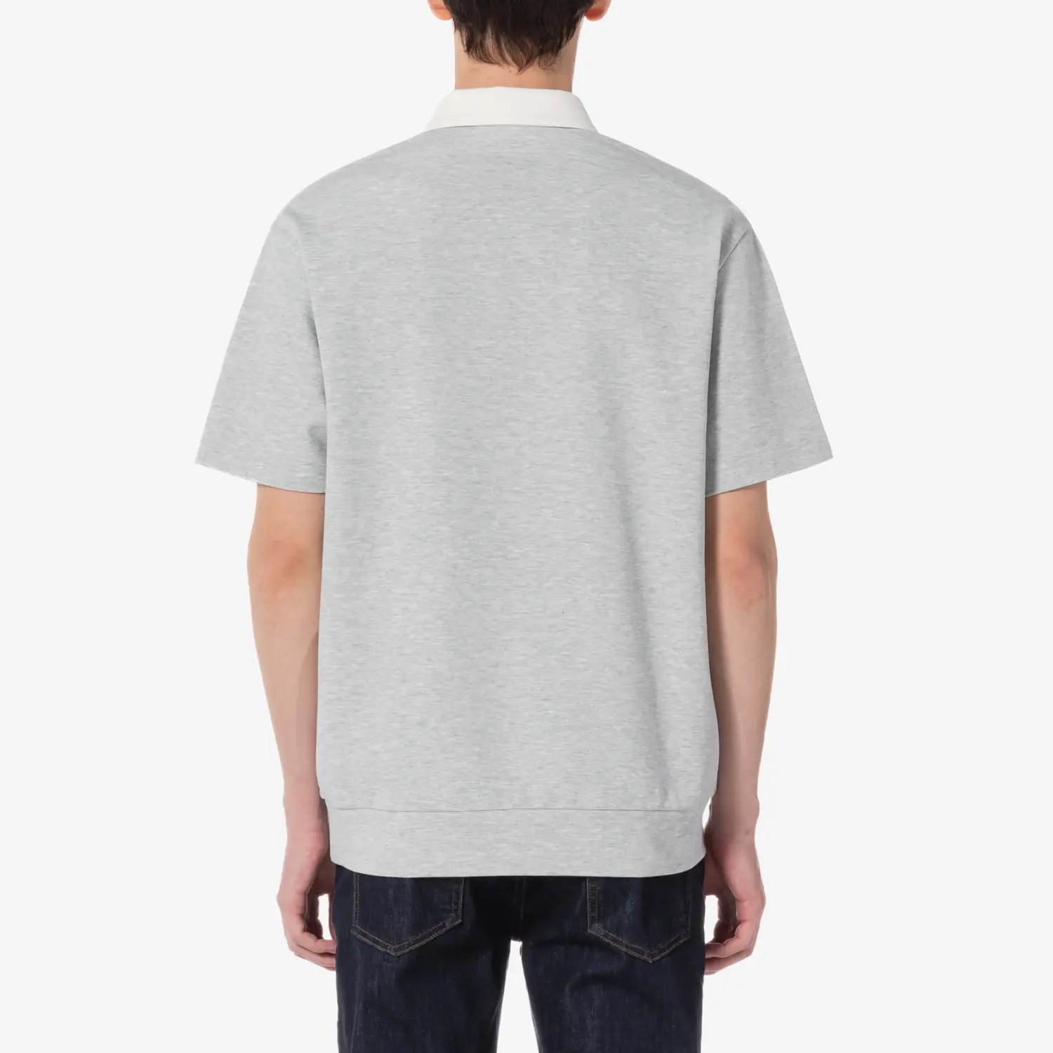 LACOSTE Мужская поло светло-серого цвета — фото 3