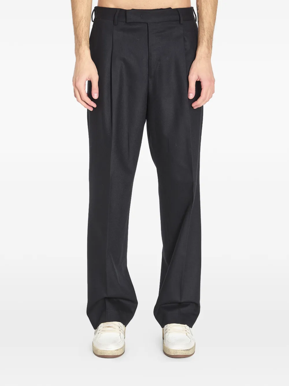 

Брюки с прорезными карманами и шлевками для ремня Pt Torino, черный