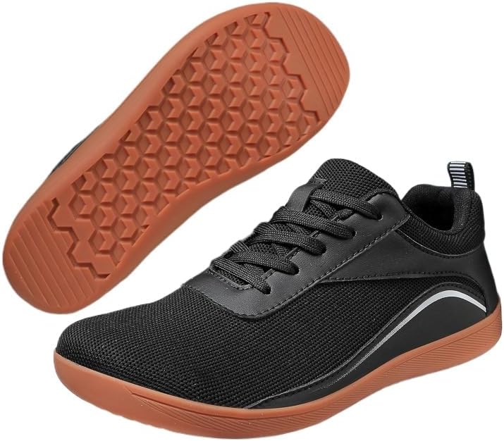 

Мужские тканевые кеды, дышащие низкие с шнуровкой, с противоскользящей подошвой, повседневная мода - дышащие сетчатые кроссовки для мужчин Hhhchpm, черный