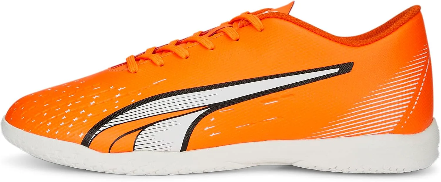 

Мужские футбольные кроссовки Puma Ultra Play для игры в помещении, оранжевый/белый/синий