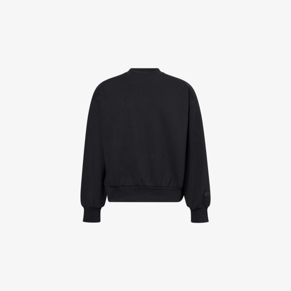 

Свитер с логотипом из хлопкового микса Fear Of God Essentials, черный