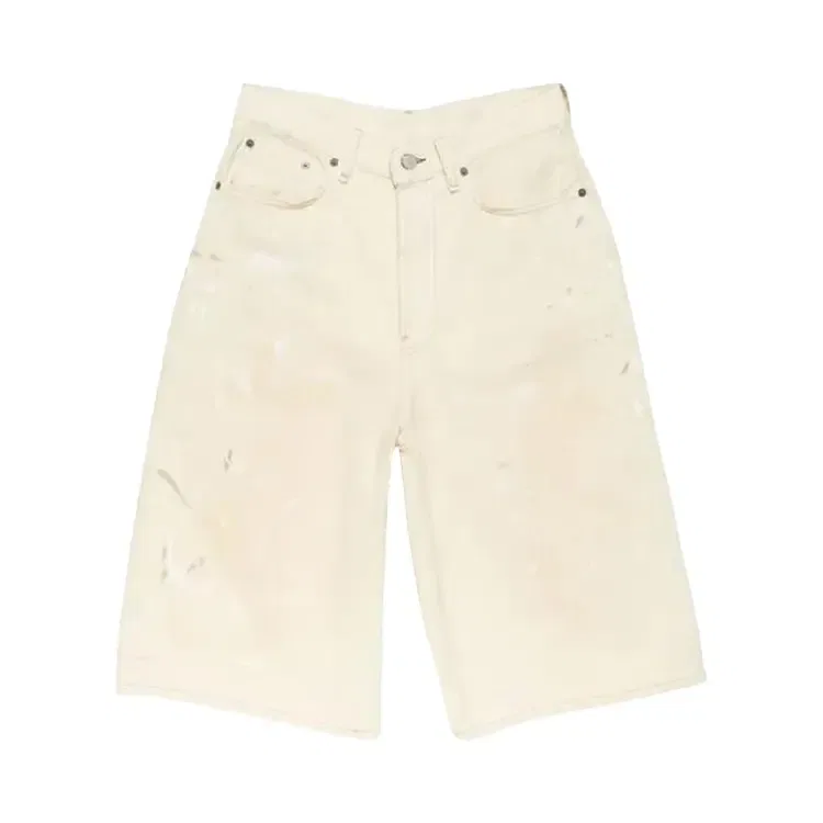 Джинсовые шорты Acne Studios Core Denim Shorts, белый