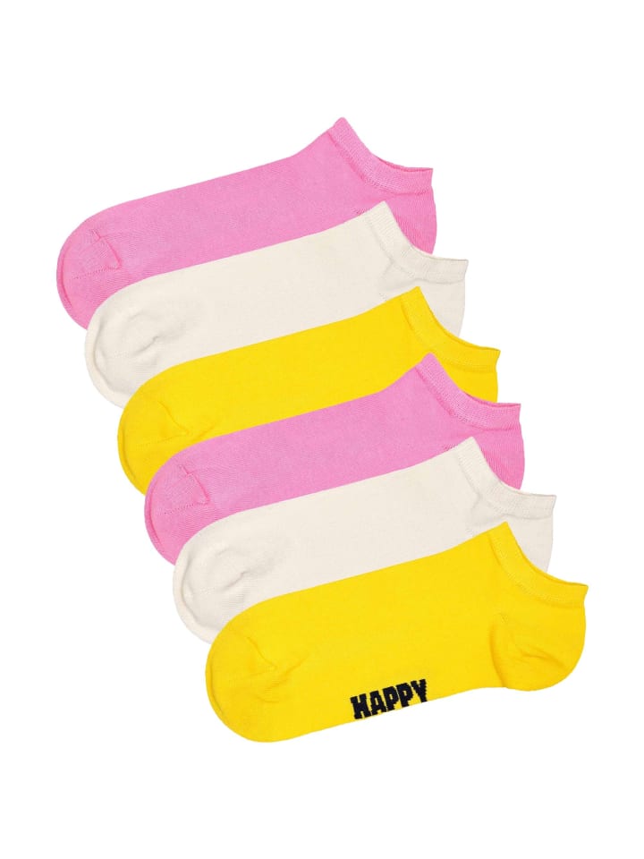 

Носки Happy Socks, цвет pink/weiß/gelb