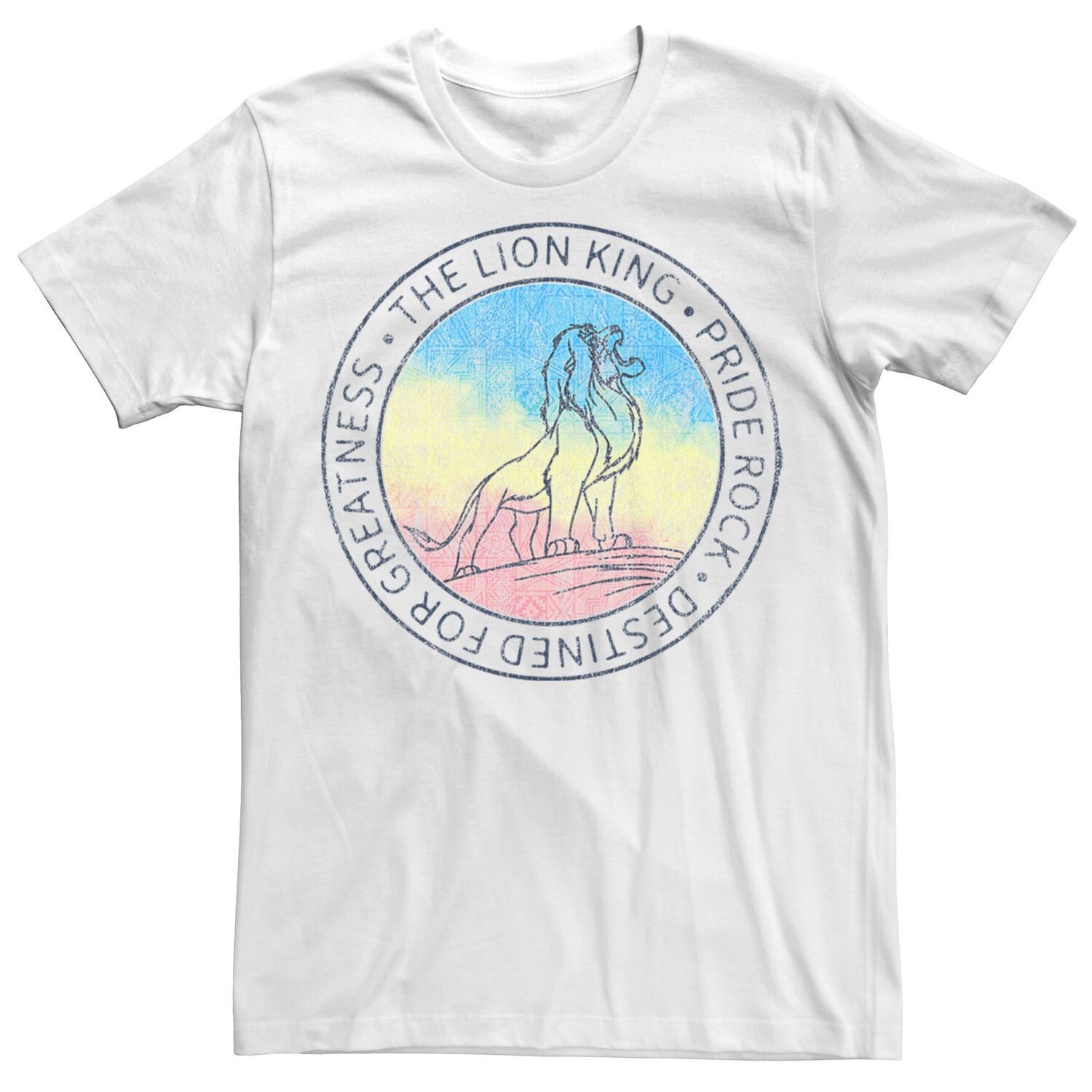 

Мужская футболка The Lion King Simba Pride Rock Destined For Greatness Disney