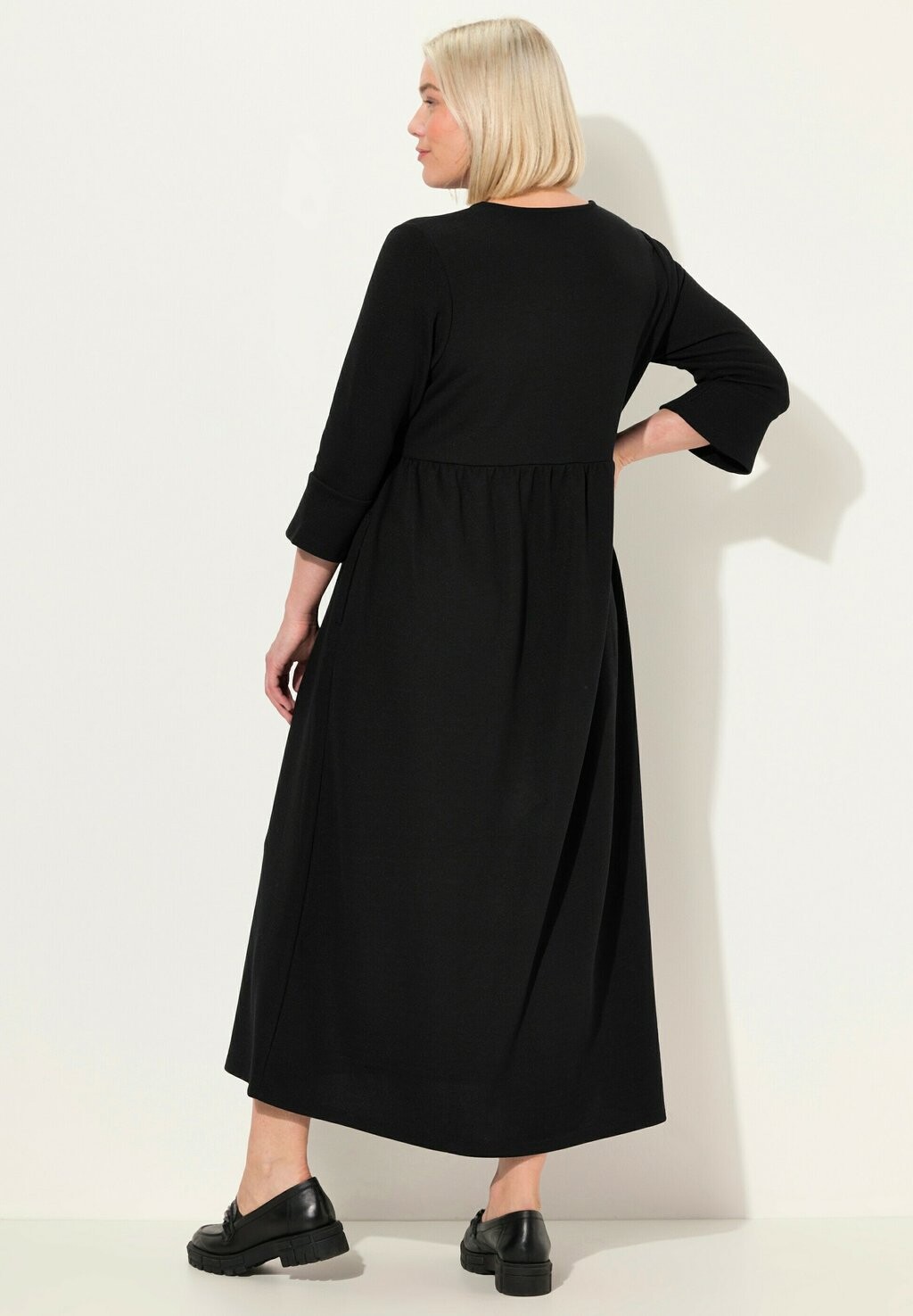 

Платье из джерси ZIP FRONT 3/4 SLEEVE Ulla Popken, черный