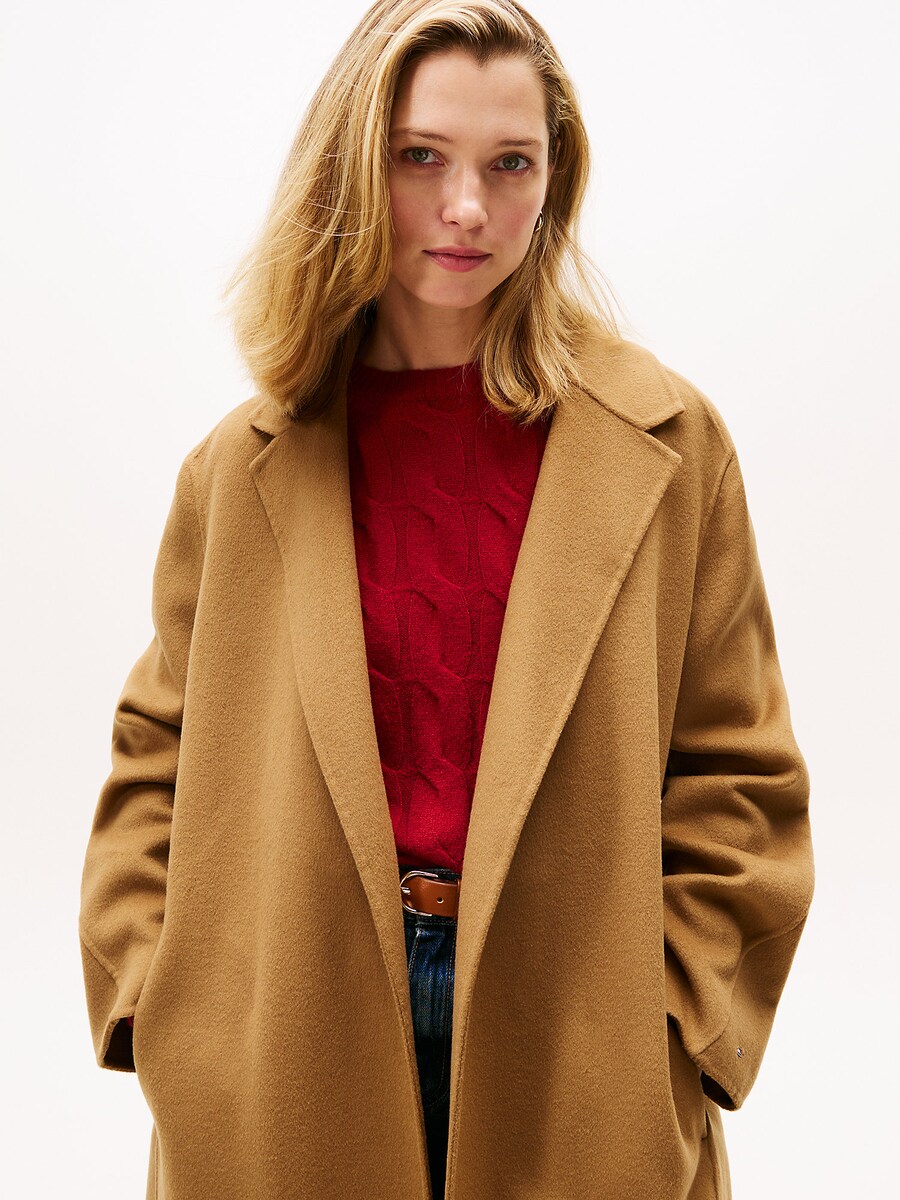 Пальто межсезонное TOMMY HILFIGER, светло-коричневый — фото 4