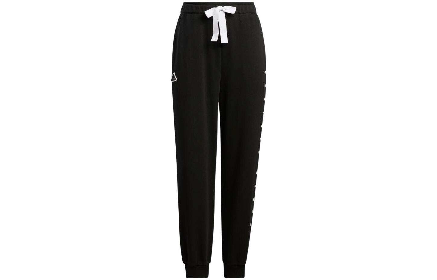 

Трикотажные спортивные штаны женские черные Adidas