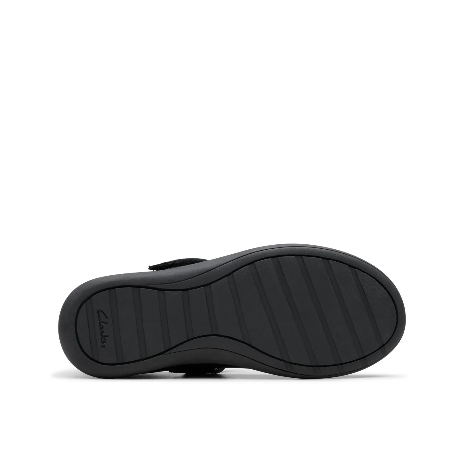 Туфли Clarks Mary Jane на липучке, черная кожа — фото 3