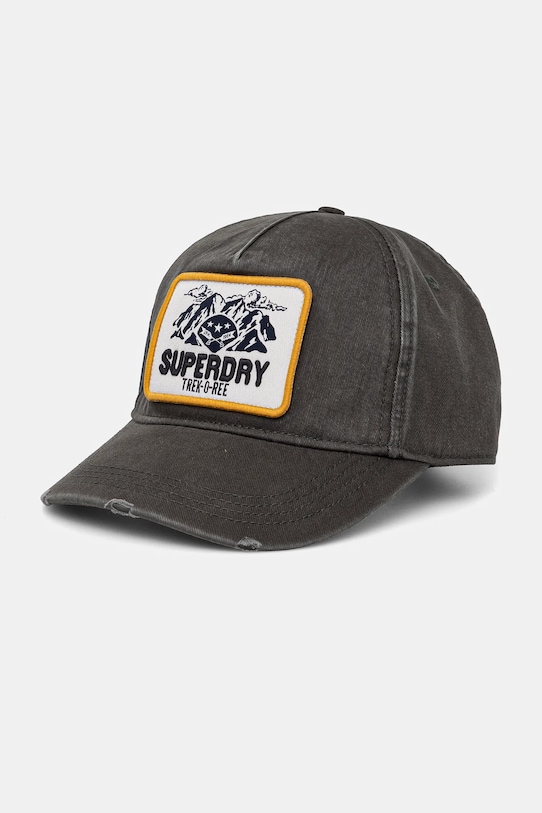 

Хлопковая кепка с козырьком Superdry, зеленый