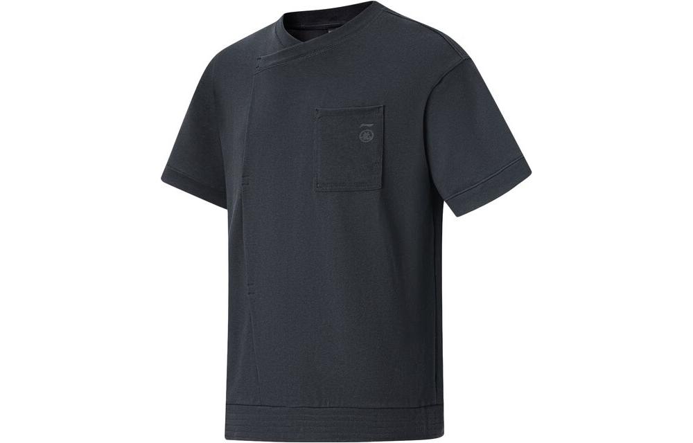 

LiNing Футболка Li Ning X Jackie Chan Co branded Kung Fu Series мужская charcoal black