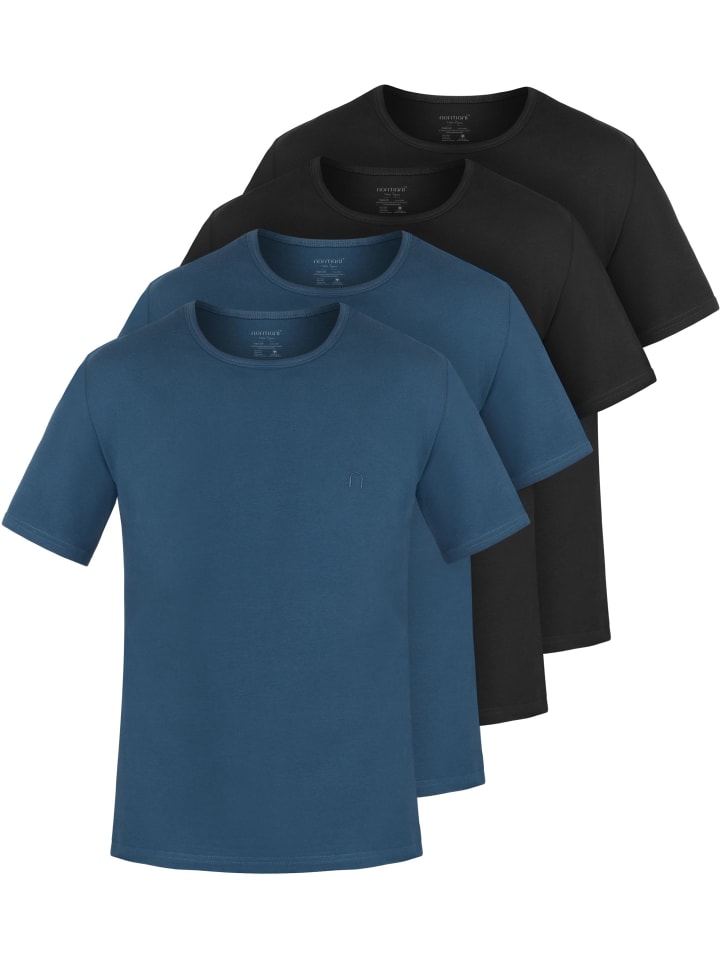 

Normani Комплект из 4 мужских футболок из органического хлопка от Nyons в темно-синем/темно-синем/черном/черном цветах, Черный, Normani Комплект из 4 мужских футболок из органического хлопка от Nyons в темно-синем/темно-синем/черном/черном цветах