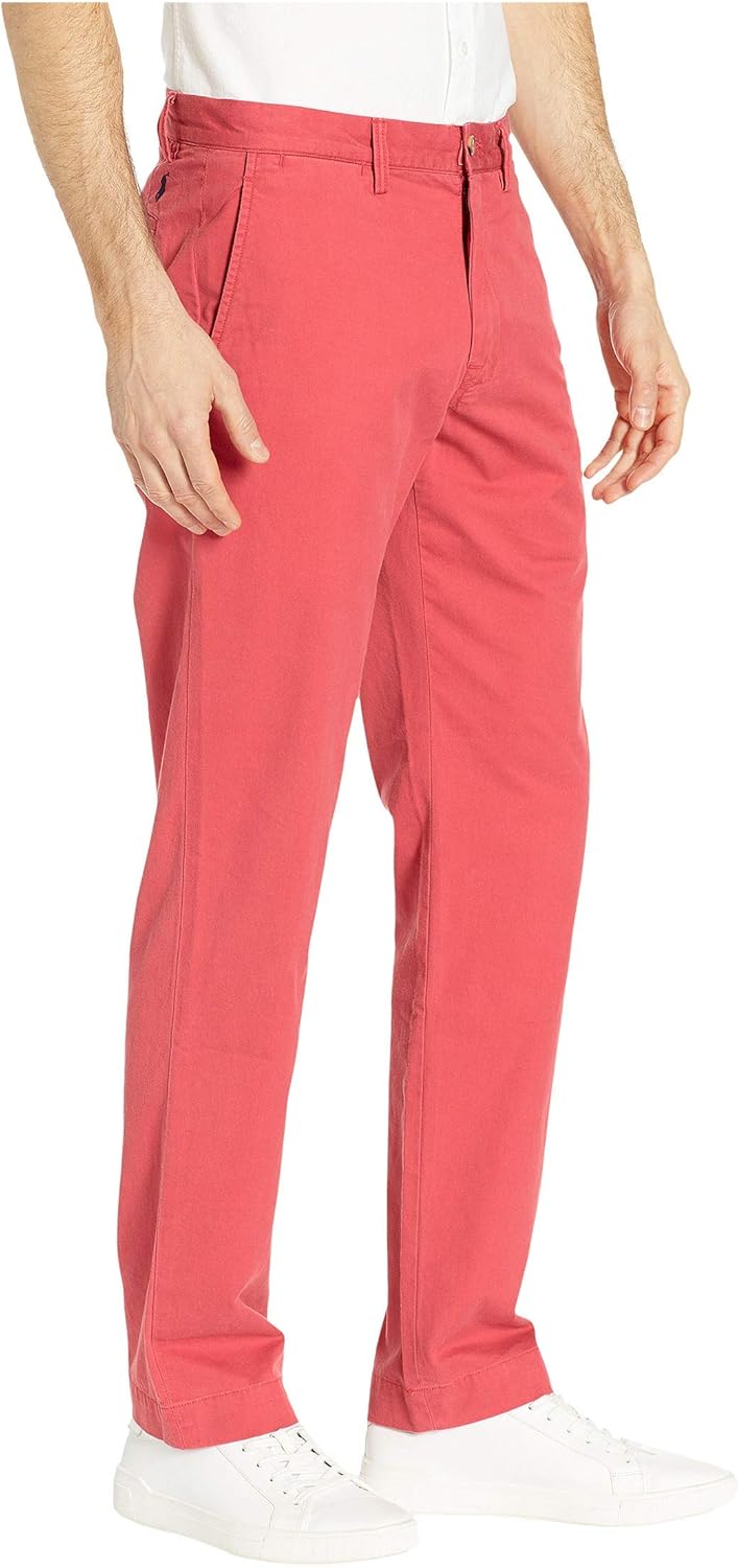 Прямые брюки-чинос с эффектом потертости и эластичной тканью POLO RALPH LAUREN, Nantucket Red — фото 4