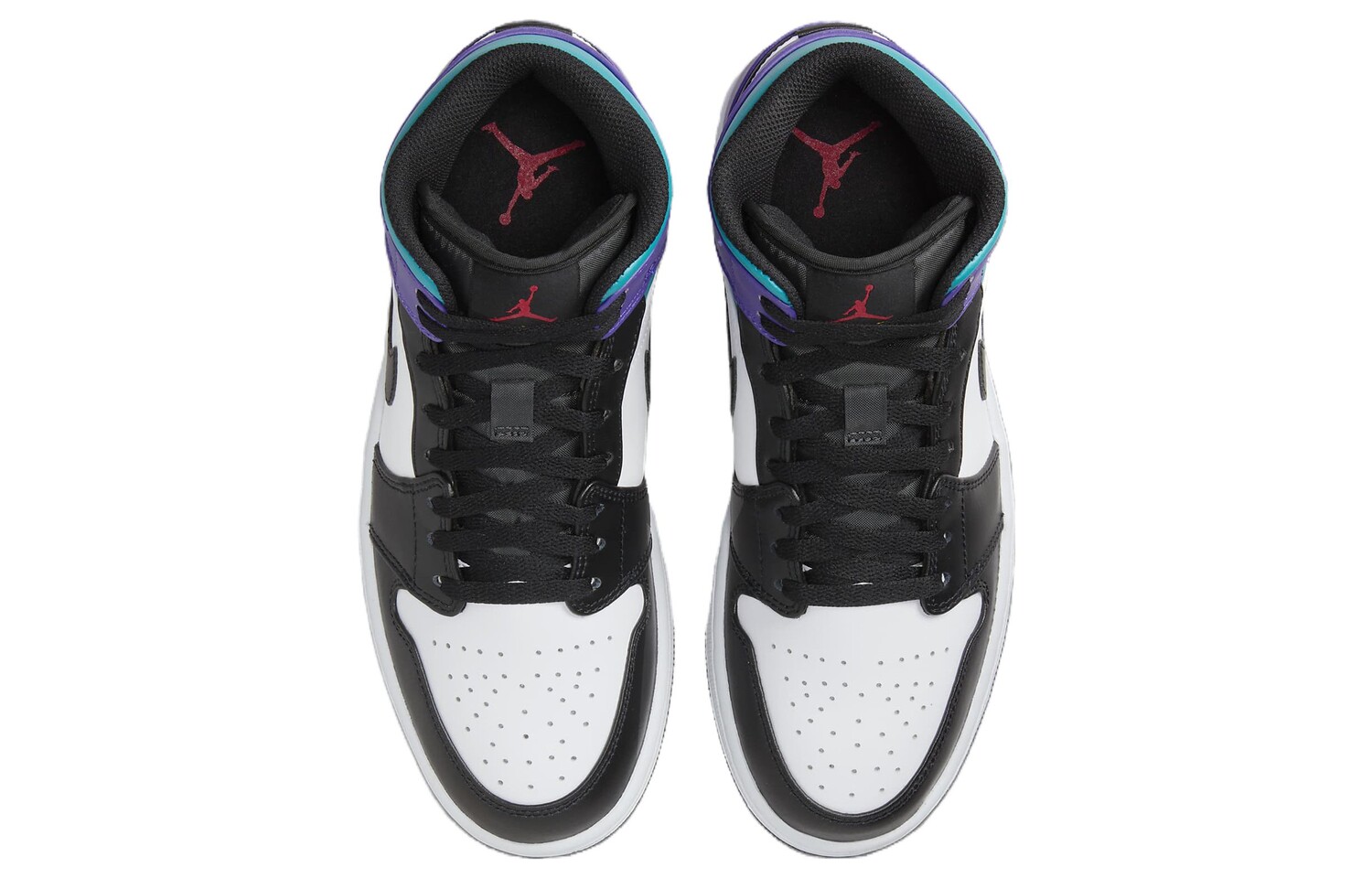 Мужские баскетбольные кроссовки Jordan Air Jordan 1 Vintage, Черный/Белый/Фиолетовый — фото 4