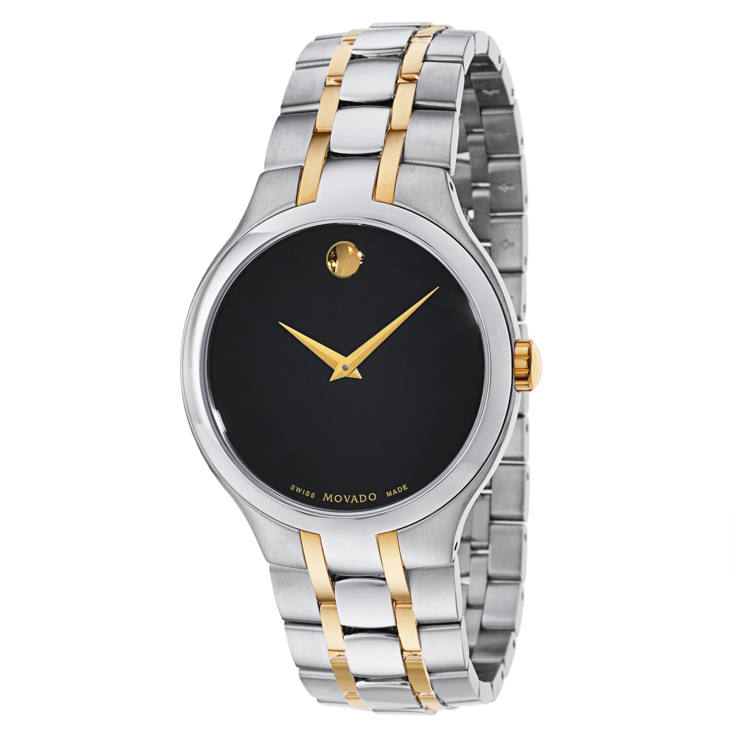 

Movado Мужская коллекция Movado 39 мм кварцевые часы, цвет silver and gold