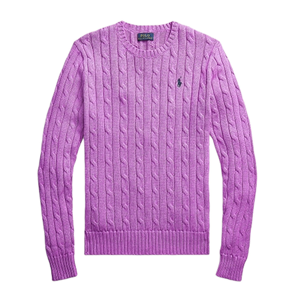 Вязаный свитер женский Polo Ralph Lauren, розовый/фиолетовый — фото 4