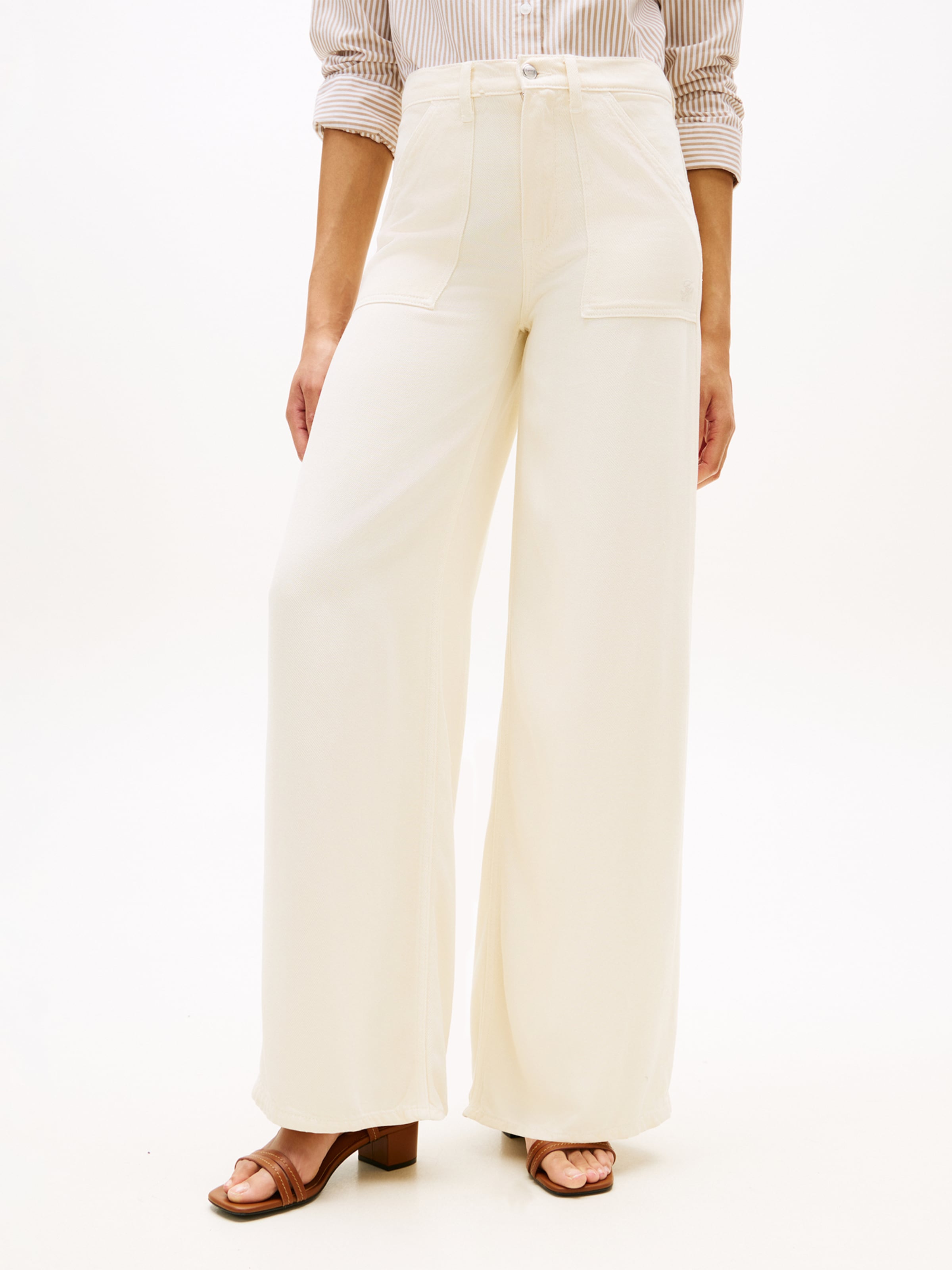 TOMMY HILFIGER Джинсы Wide leg в цвете Beige — фото 3