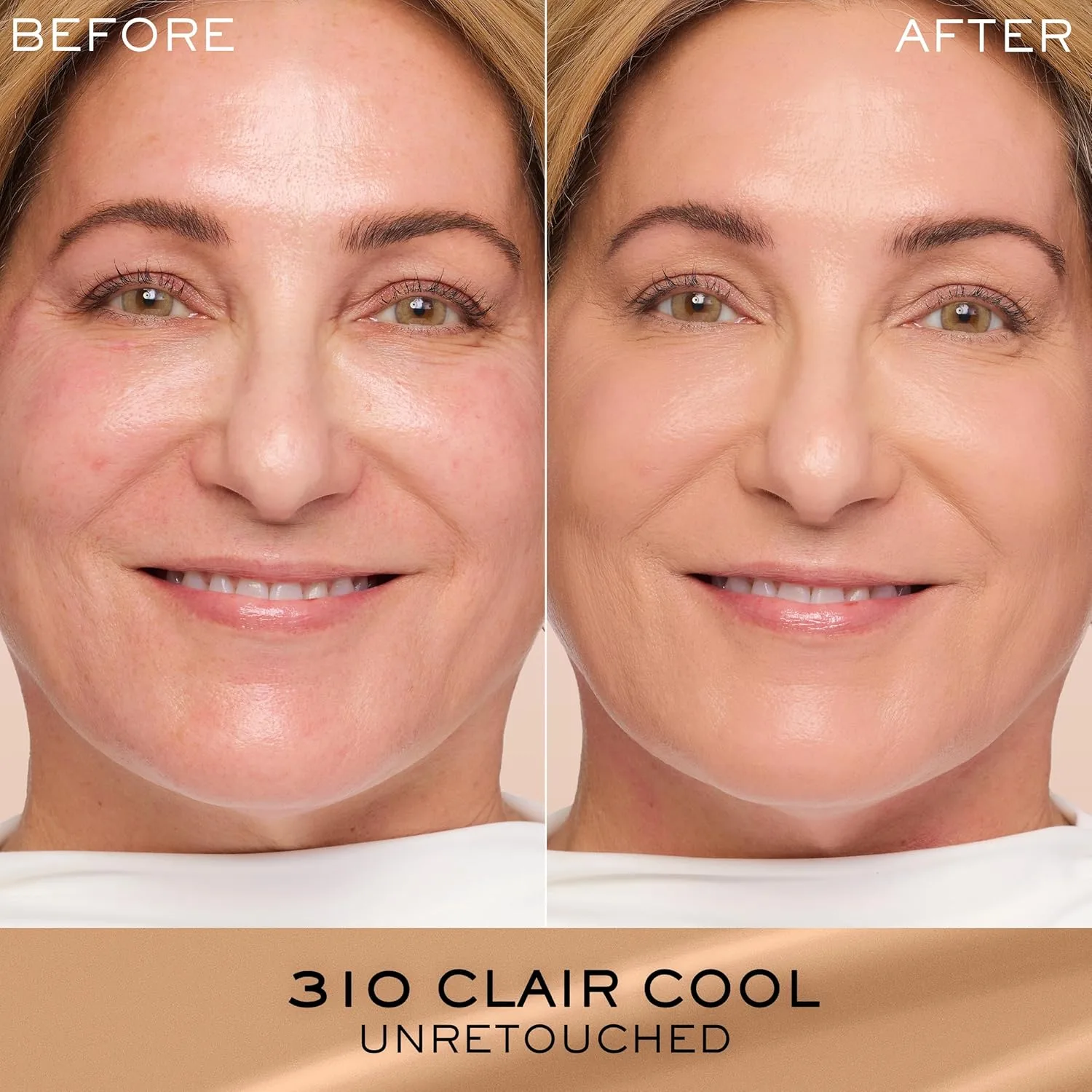 Тональный крем Lancôme Renergie Lift Makeup Foundation - легкая и увлажняющая формула, среднее-плотное покрытие, SPF 27, антивозрастной, лифтинг- и укрепляющий эффект, стойкость до 12 часов., 310 Clair 30: tan skin tones with cool pink undertone... — фото 3
