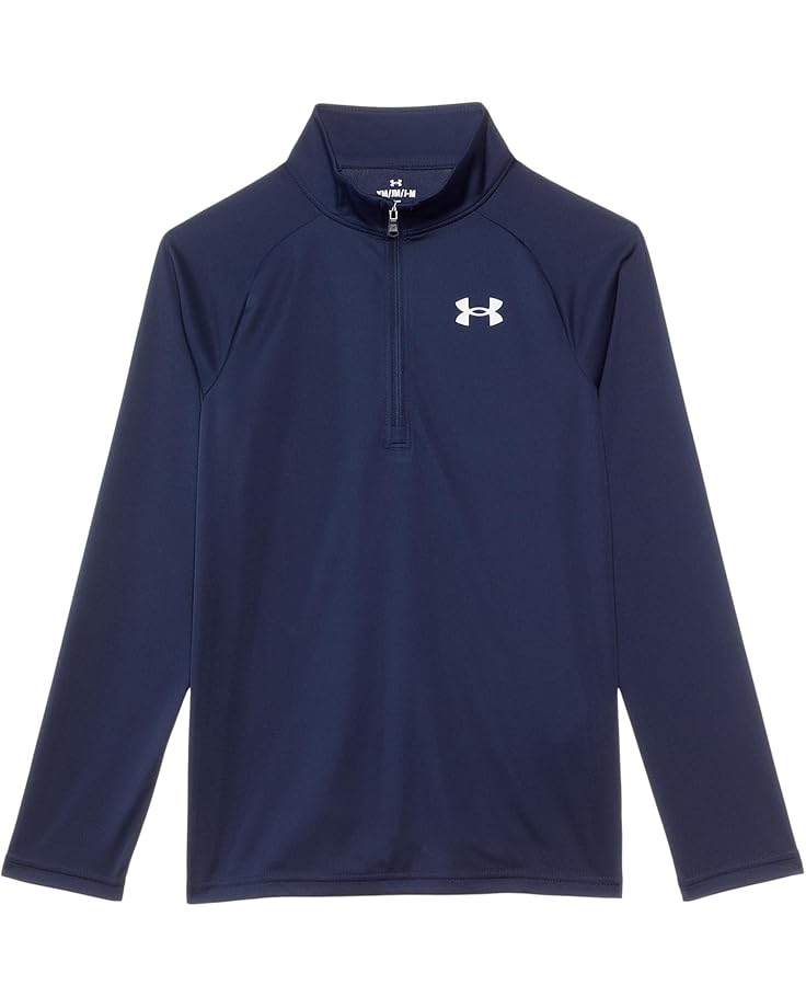 

Пуловер Under Armour Kids Tech 2.0 1/2 Zip, цвет Midnight Navy/White