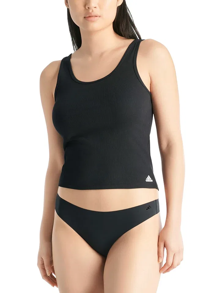 Стринги, набор из 3, Adidas, черный/розовый/салатовый — фото 2