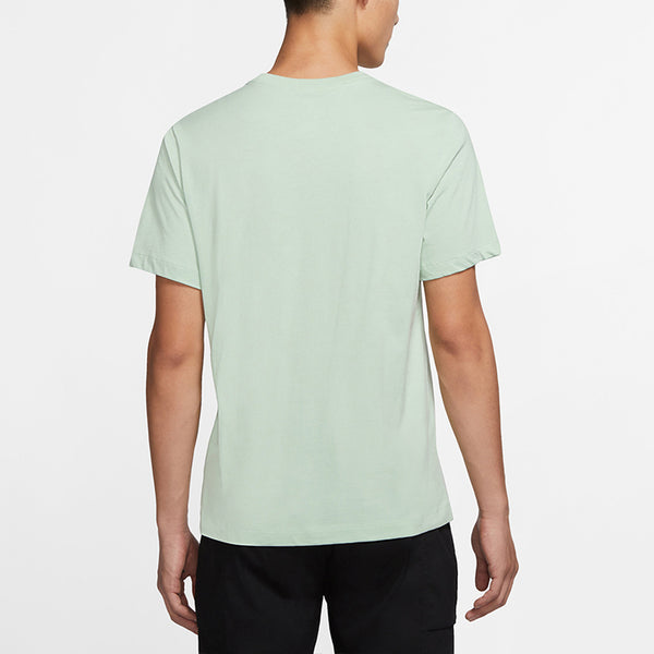 Футболка logo printing short sleeve green Nike, зеленый — фото 4