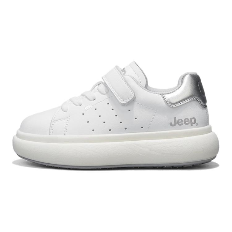 

Низкие детские скейтерские кроссовки White Silver Kids' Jeep