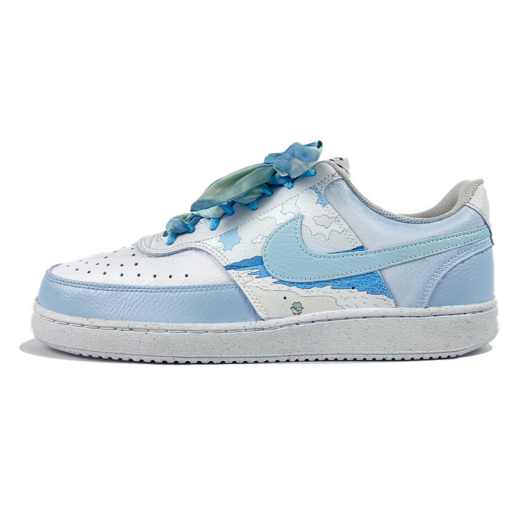 

Кроссовки Nike Court Vision 1 Skateboarding Shoes Women's Low-top White, белый