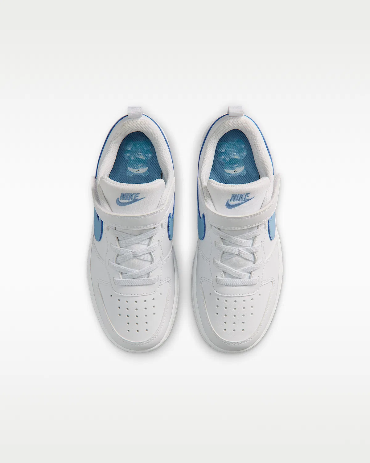 Кроссовки Nike Court Borough Low для детей, White/Work Blue — фото 4