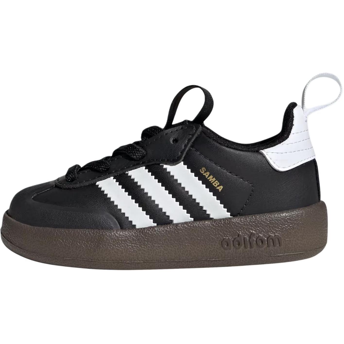 

Износостойкие низкие детские туфли для младенцев и малышей Adidas Originals, черный/белый
