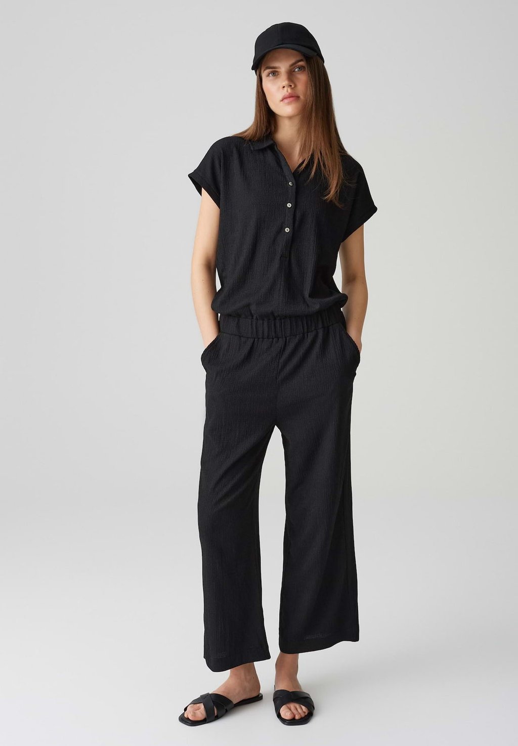 

Комбинезон MID RISE CROPPED WIDE FIT CRASH OPUS, черный