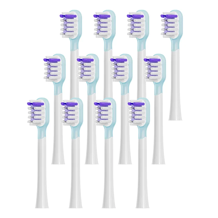 Сменные насадки для зубной щетки SICHENG, Original Diamond Bright White Cleaning[Compatible with Lafei Purple]12 Pcs