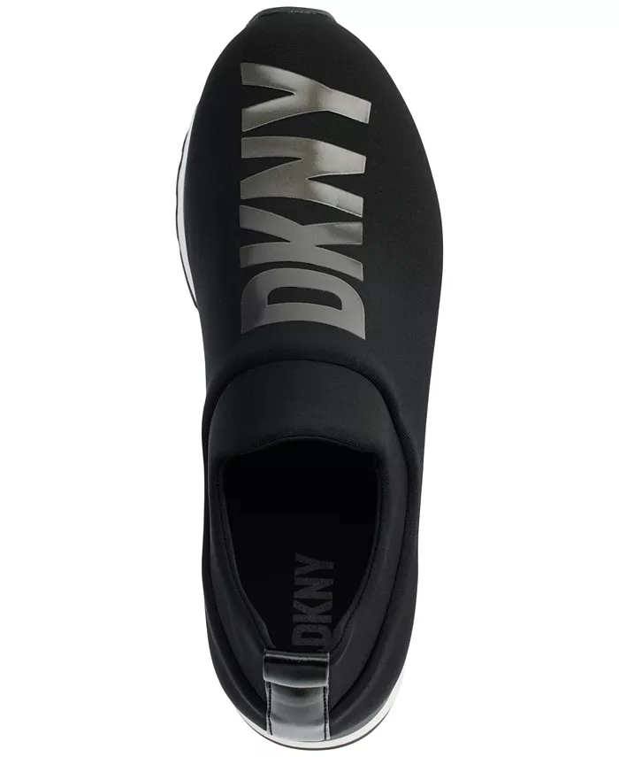 Женские повседневные слипоны Jadyn Logo DKNY, черный — фото 4