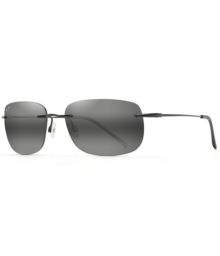 

Прямоугольные солнцезащитные очки Maui Jim Ohai PolarizedPlus2 59 мм, черный