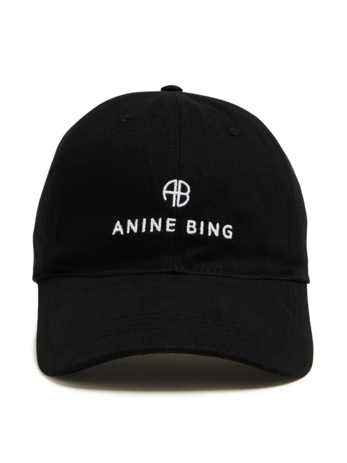 

ANINE BING кепка с вышитым логотипом, черный