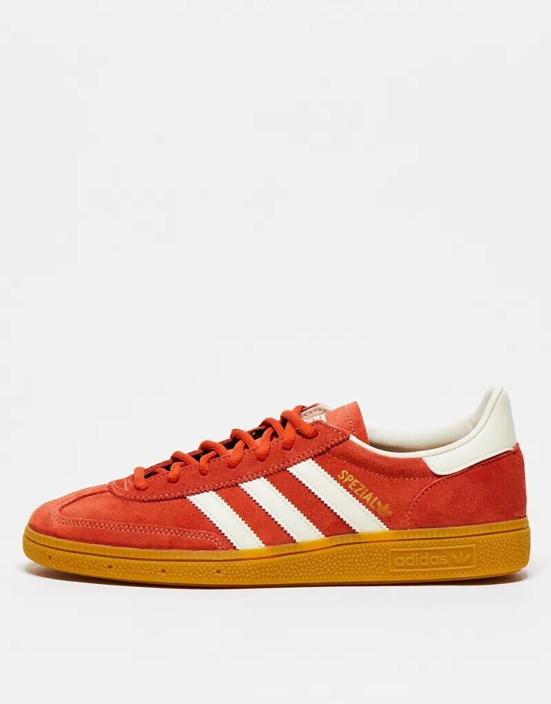 

Красно-белые кроссовки adidas Originals Handball Spezial на резиновой подошве, Красный, Красно-белые кроссовки adidas Originals Handball Spezial на резиновой подошве