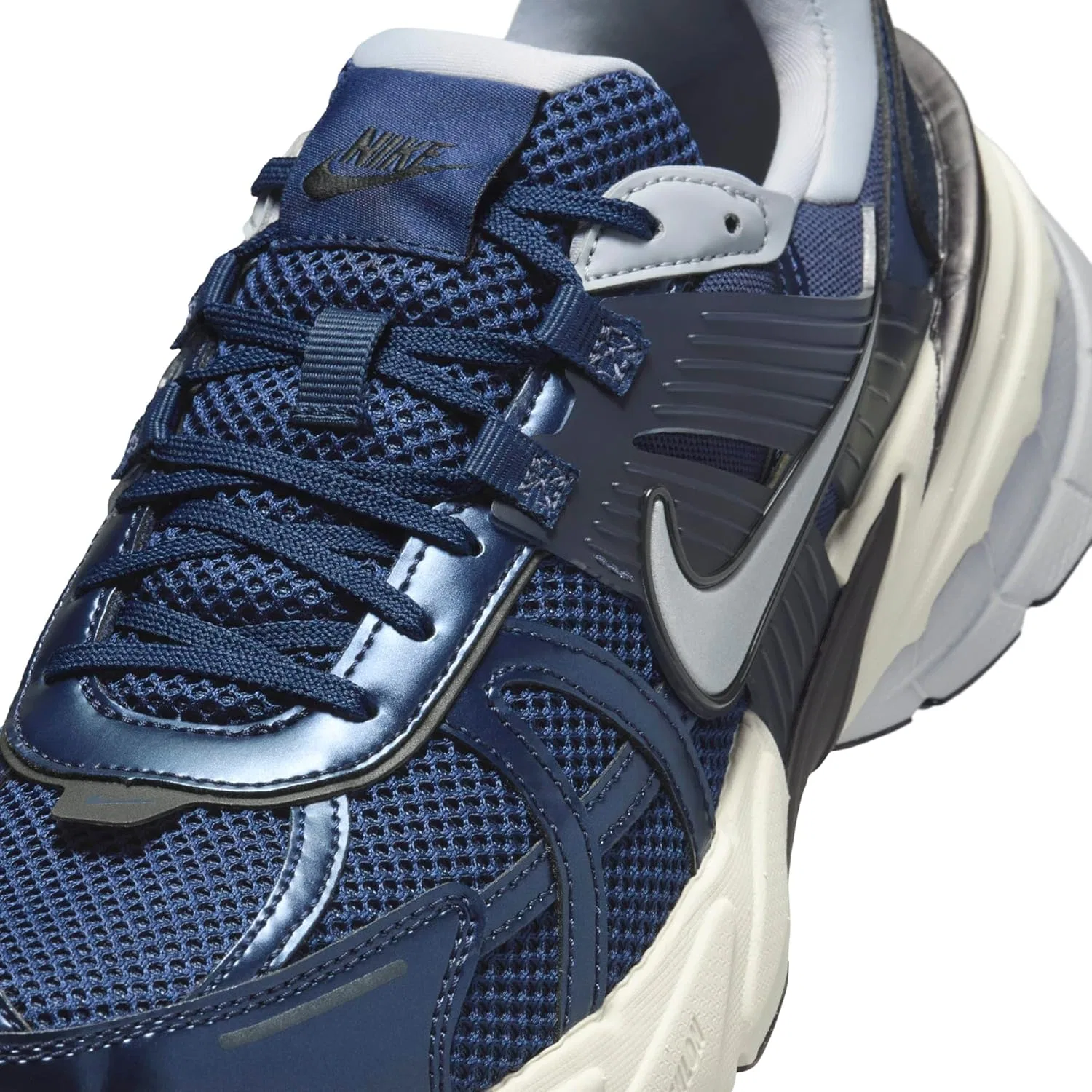 Женские беговые кроссовки Nike W V2k, Obsidian Obsidian Thunder Blue Wolf Grey — фото 2