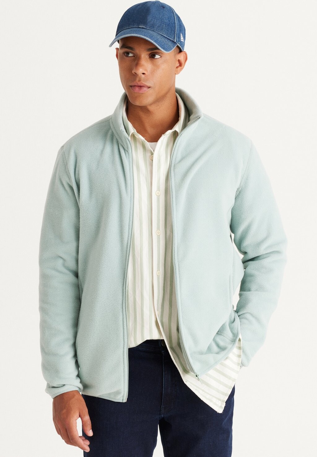 

Флисовая куртка STANDARD FIT AC&CO / ALTINYILDIZ CLASSICS, цвет Standard Fit Fleece Sweatshirt