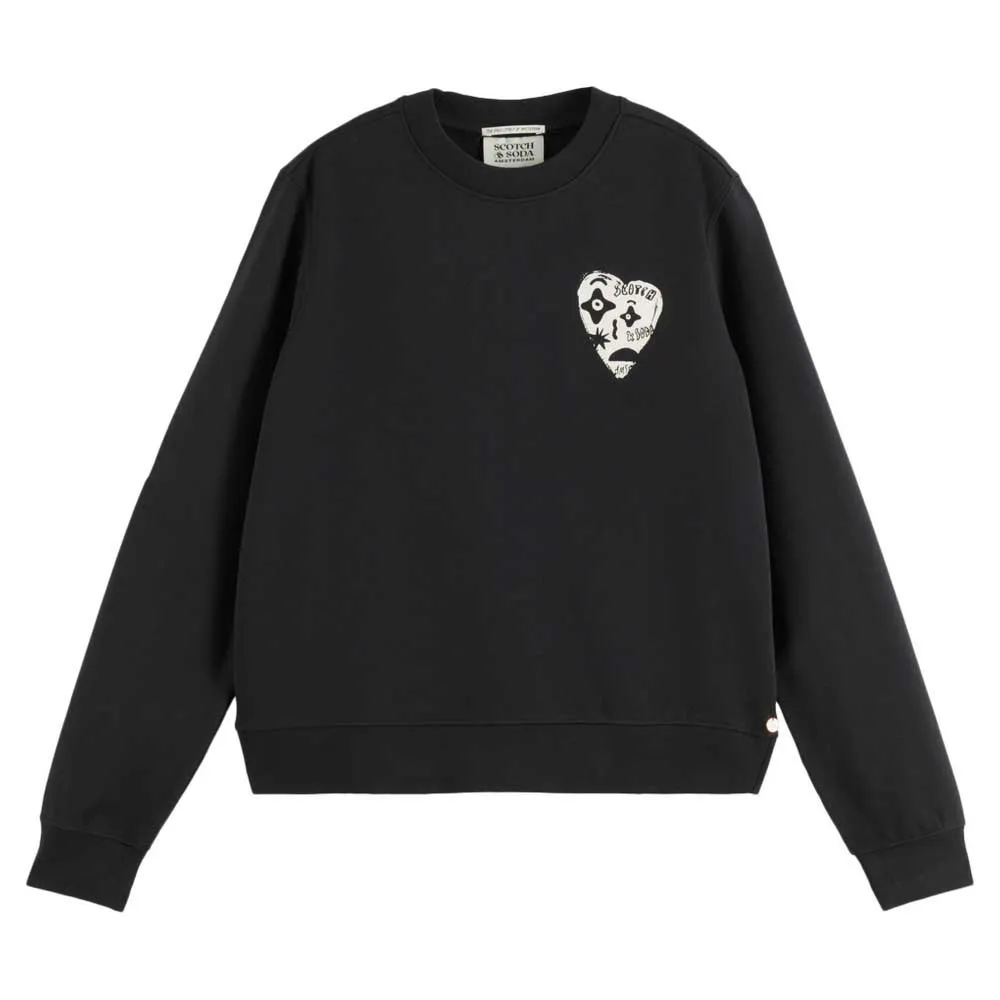 

Толстовка Scotch & Soda Artwork Regular Fit, черный
