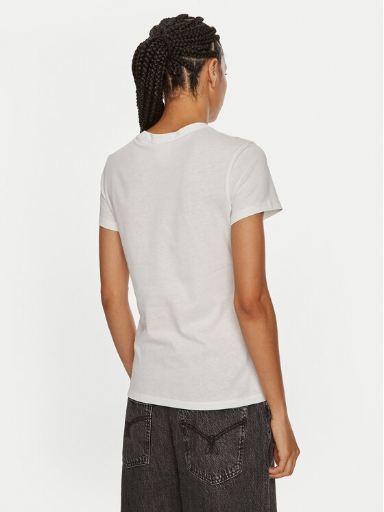 Футболка slim fit Emb Graphic K20K208061 Calvin Klein, белый — фото 3