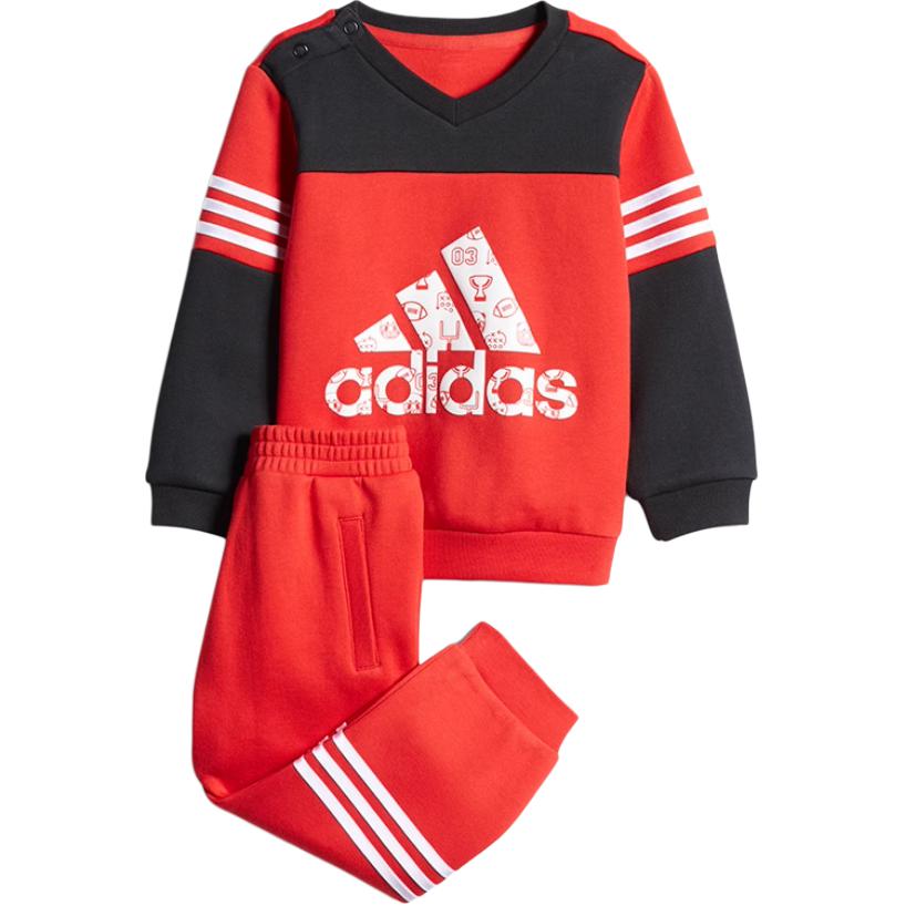 Повседневная спортивная одежда красная для младенцев и малышей Adidas — фото 4