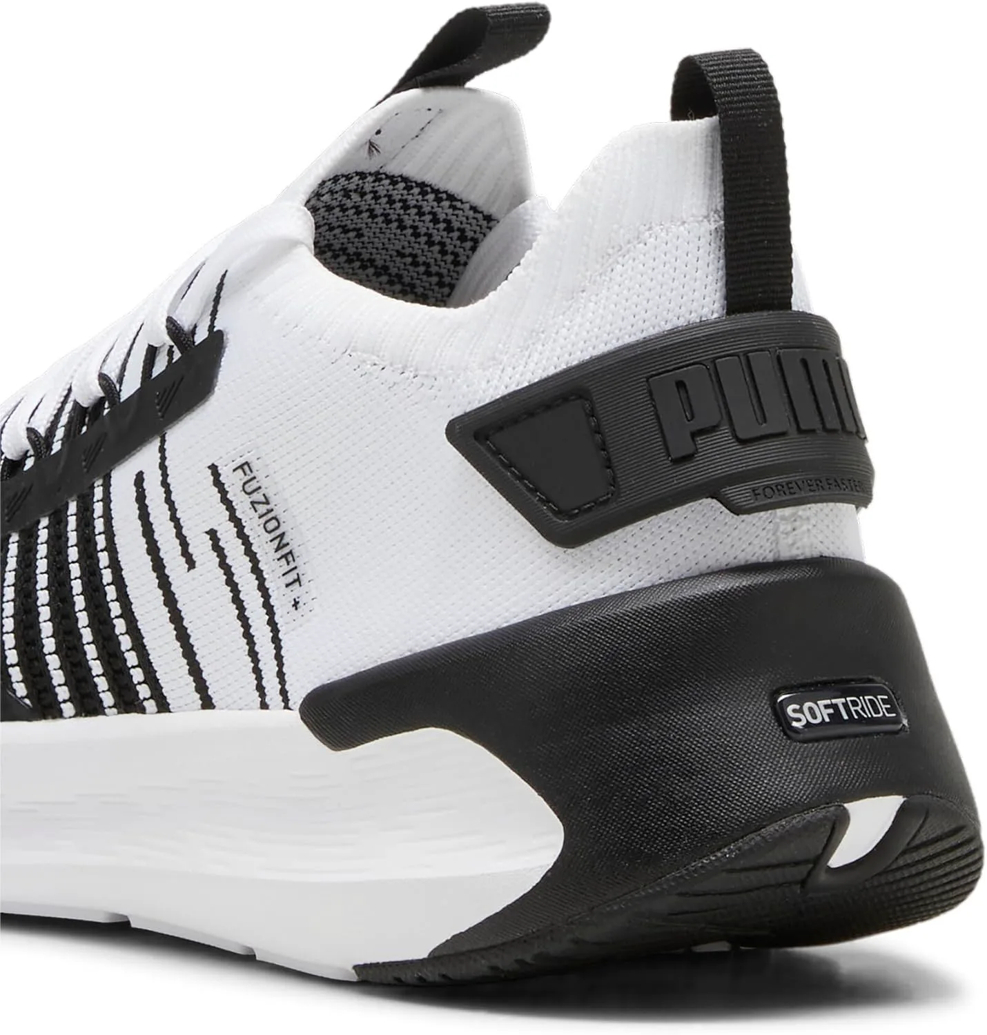 Мужские беговые кроссовки Puma Softride Symmetry Fuzion, черный/темно-серый/белый — фото 4