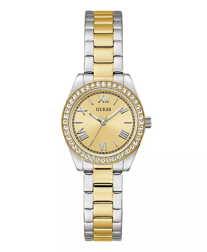 

Женские аналоговые часы из нержавеющей стали с двухцветным корпусом, 30 мм GUESS