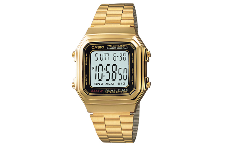 

CASIO Часы Women's YOUTH Gold Watch A178WGA-1ADF
