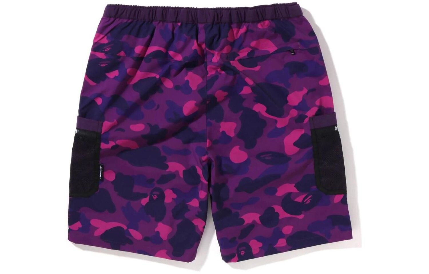 BAPE Цветные камуфляжные шорты с сетчатым карманом SS22 A Bathing Ape, зеленый — фото 4